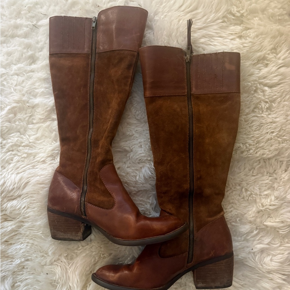 Born Leather Over the Knee Boots